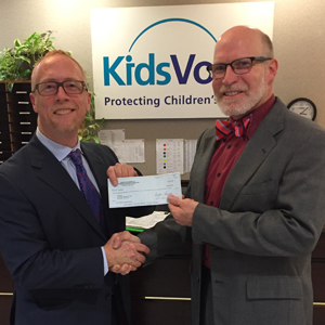 Brian Vertz with KidsVoice Executive Director Scott Hollander